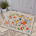 Luxurious Floral Design Bath Mat | Thrascher