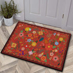 Luxurious Floral Design Bath Mat | Thrascher