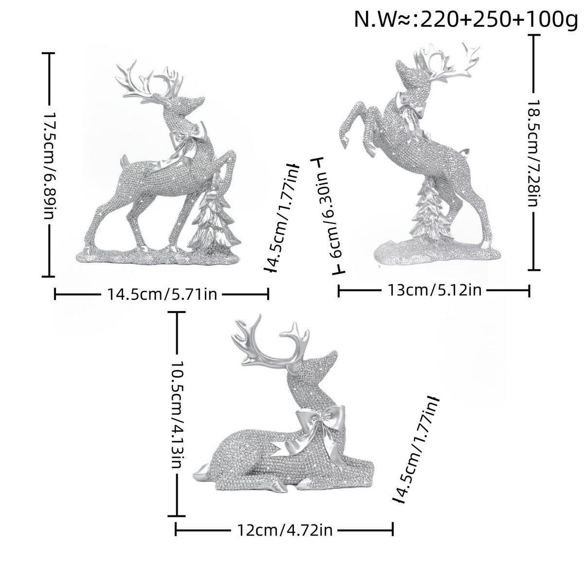 Luxurious Reindeer Sculpture | Thrascher