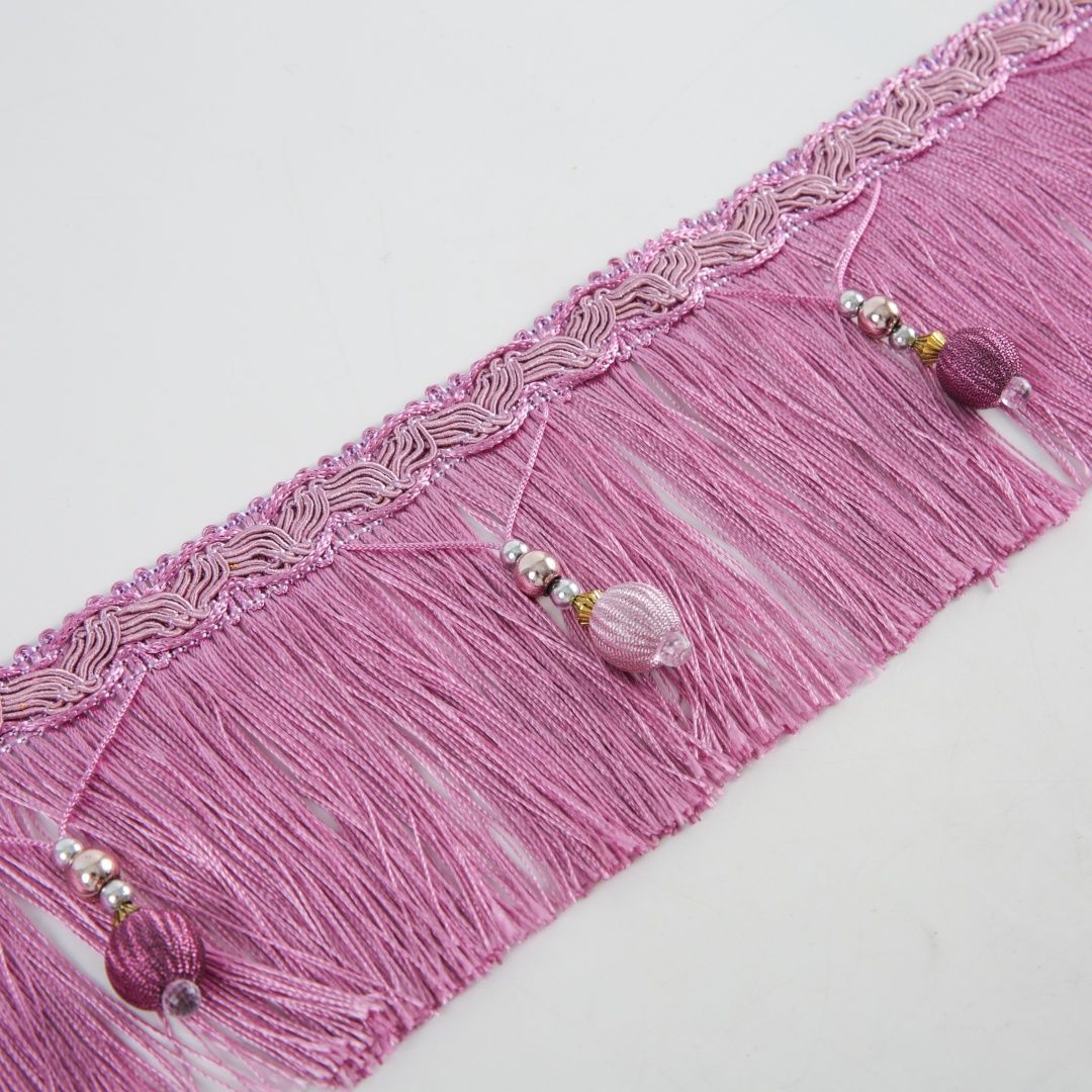 Luxury Fringe Braid with Bead Trim | Thrascher