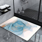 Luxury Marble-Effect Bath Mat | Thrascher