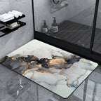 Luxury Marble-Effect Bath Mat | Thrascher