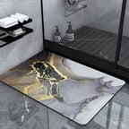 Luxury Marble-Effect Bath Mat | Thrascher