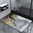 Luxury Marble-Effect Bath Mat | Thrascher