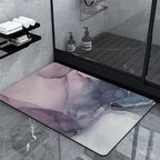 Luxury Marble-Effect Bath Mat | Thrascher
