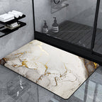 Luxury Marble-Effect Bath Mat | Thrascher