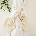 Macrame Curtain Tieback Golden Yellow | Thrascher
