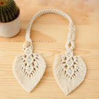 Macrame Curtain Tieback Golden Yellow | Thrascher