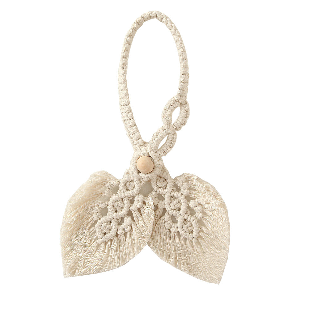 Macrame Curtain Tieback Golden Yellow | Thrascher