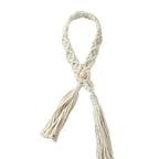 Macrame Curtain Tieback Golden Yellow | Thrascher