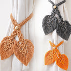 Macrame Curtain Tieback Golden Yellow | Thrascher