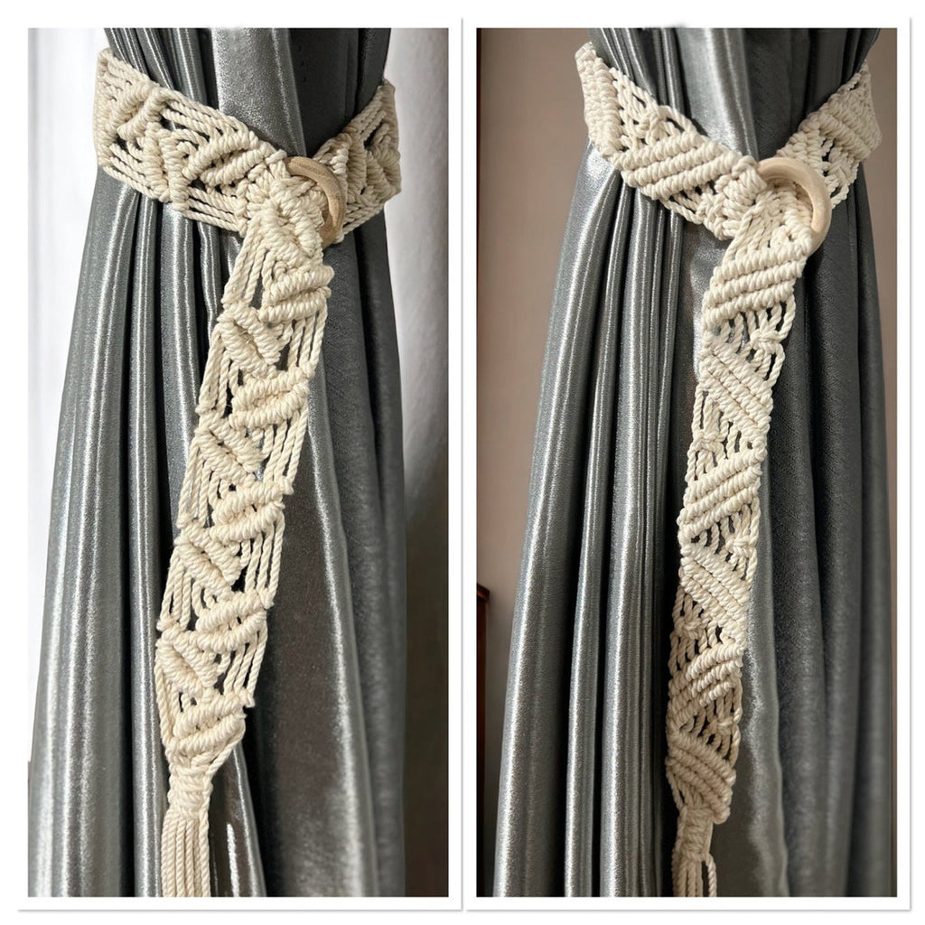 Macrame Curtain Tieback | Thrascher