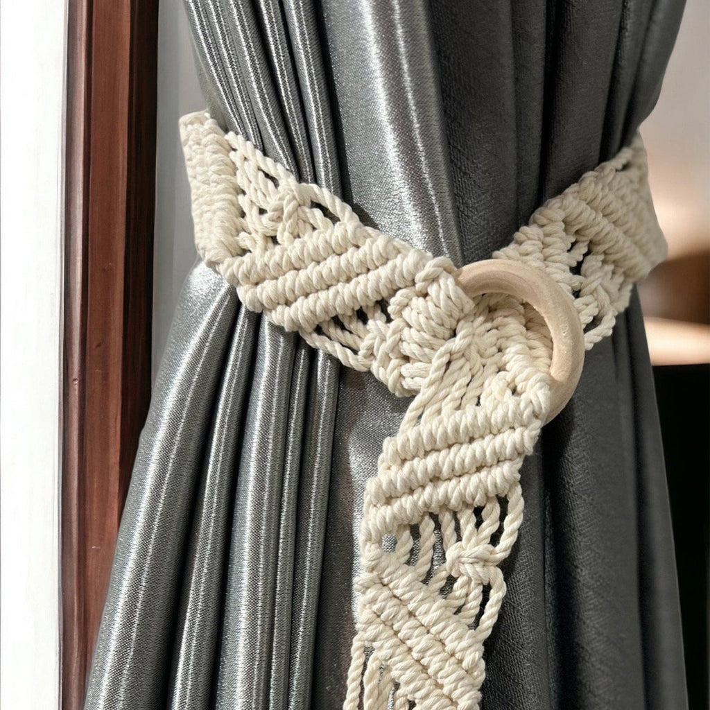 Macrame Curtain Tieback | Thrascher