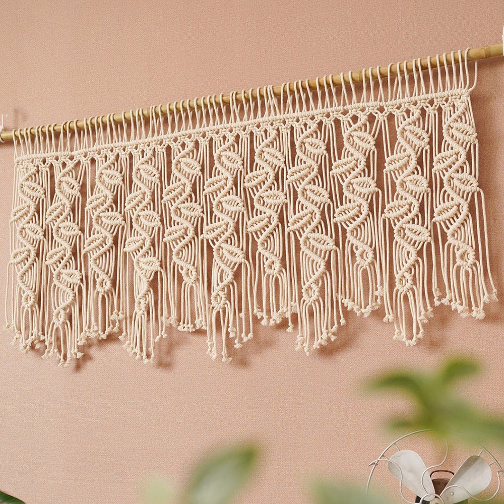 Macrame Curtain with Artistic Fringes | Thrascher