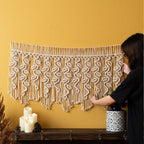 Macrame Curtain with Artistic Fringes | Thrascher