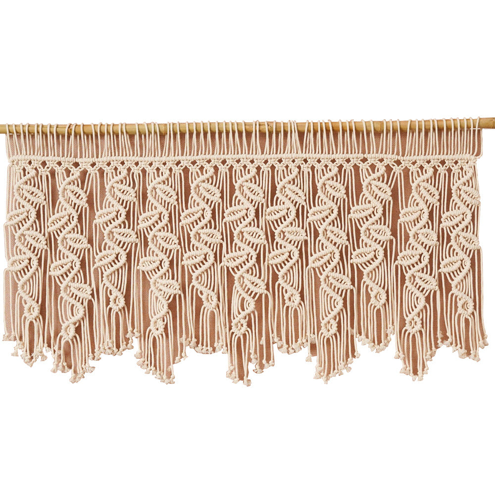 Macrame Curtain with Artistic Fringes | Thrascher