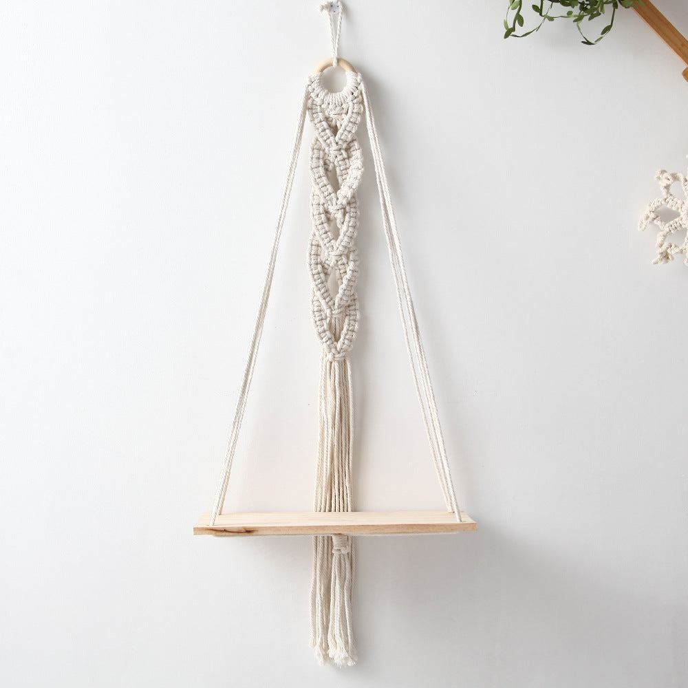 Macrame Decorative Hanging Shelf | Thrascher