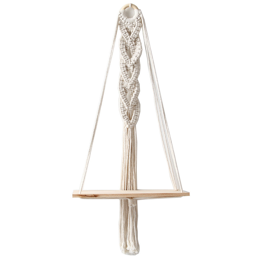 Macrame Decorative Hanging Shelf | Thrascher