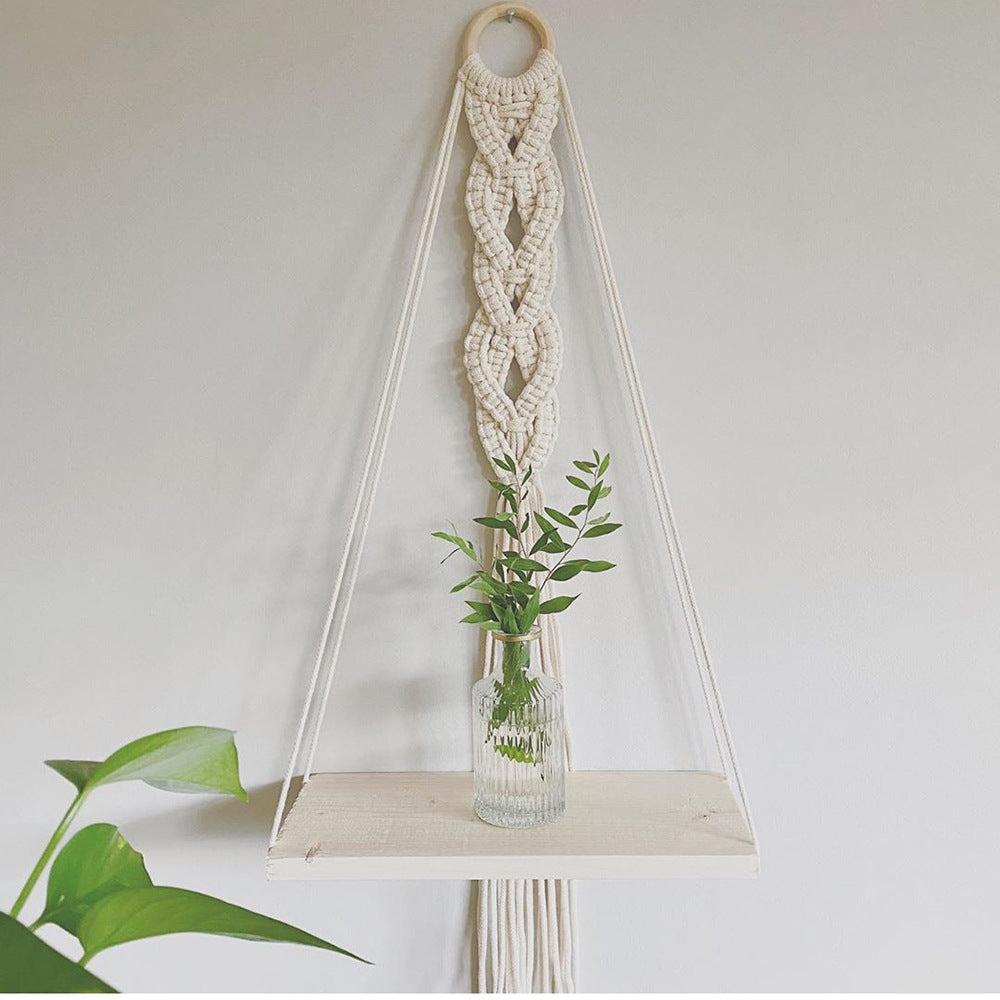 Macrame Decorative Hanging Shelf | Thrascher