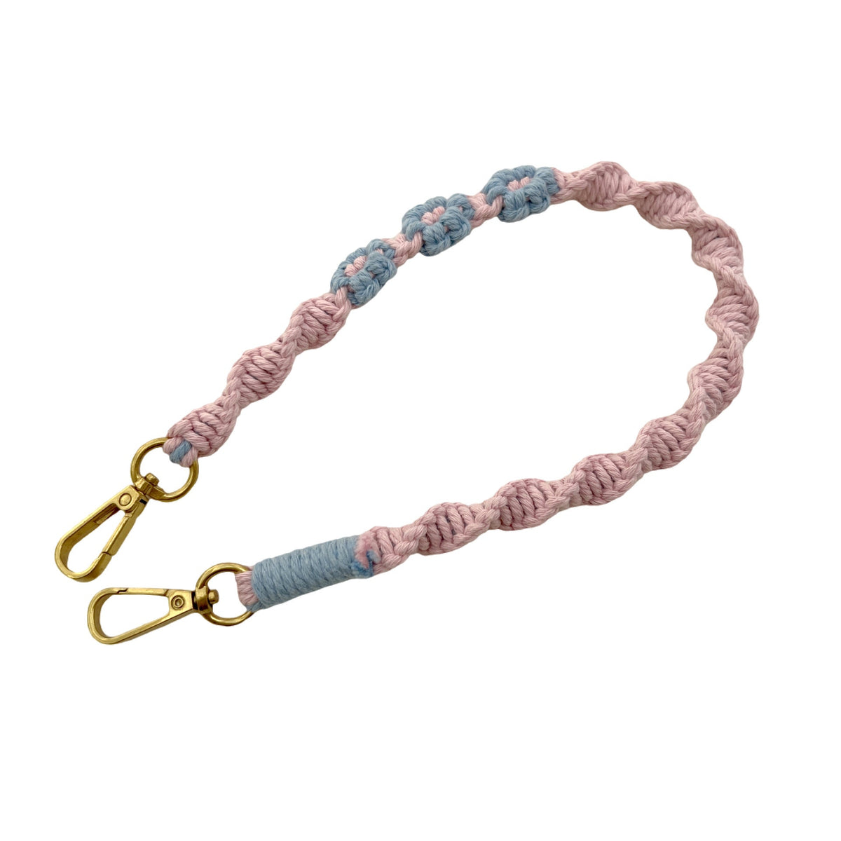 Macrame Dog Leash with Floral Accents | Thrascher