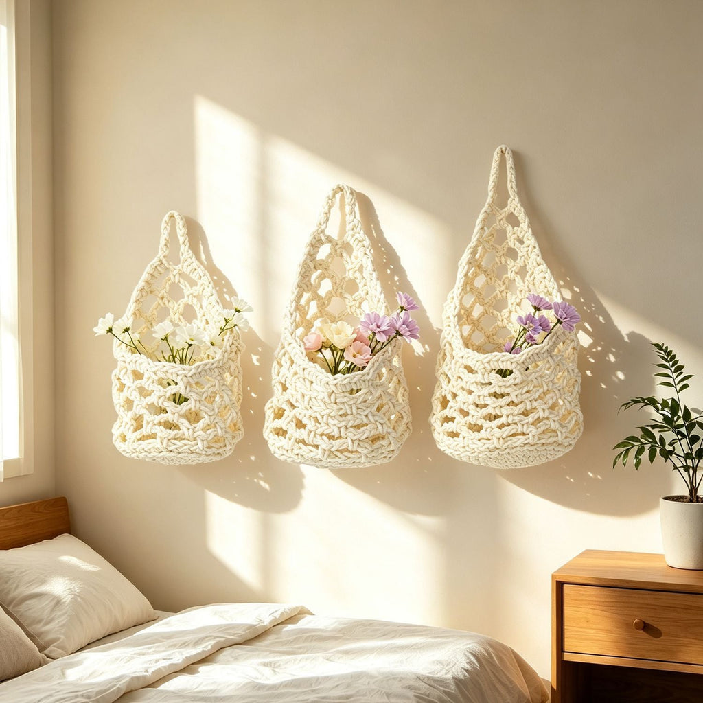Macrame Flower Basket | Thrascher