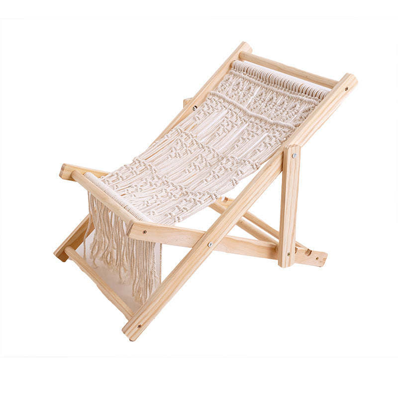 Macrame Folding Lounge Chair | Thrascher