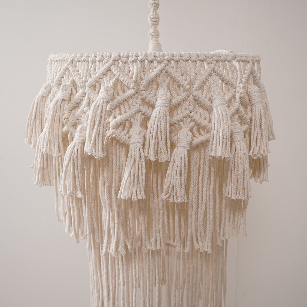 Macrame Hanging Decorative Light Fixture | Thrascher