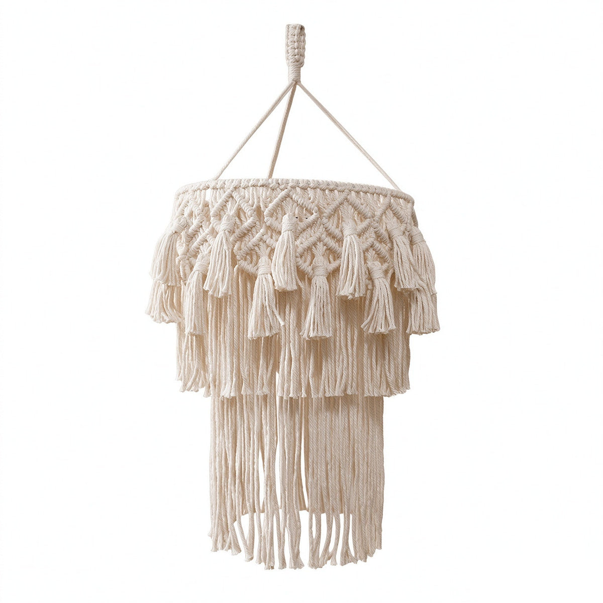 Macrame Hanging Decorative Light Fixture | Thrascher