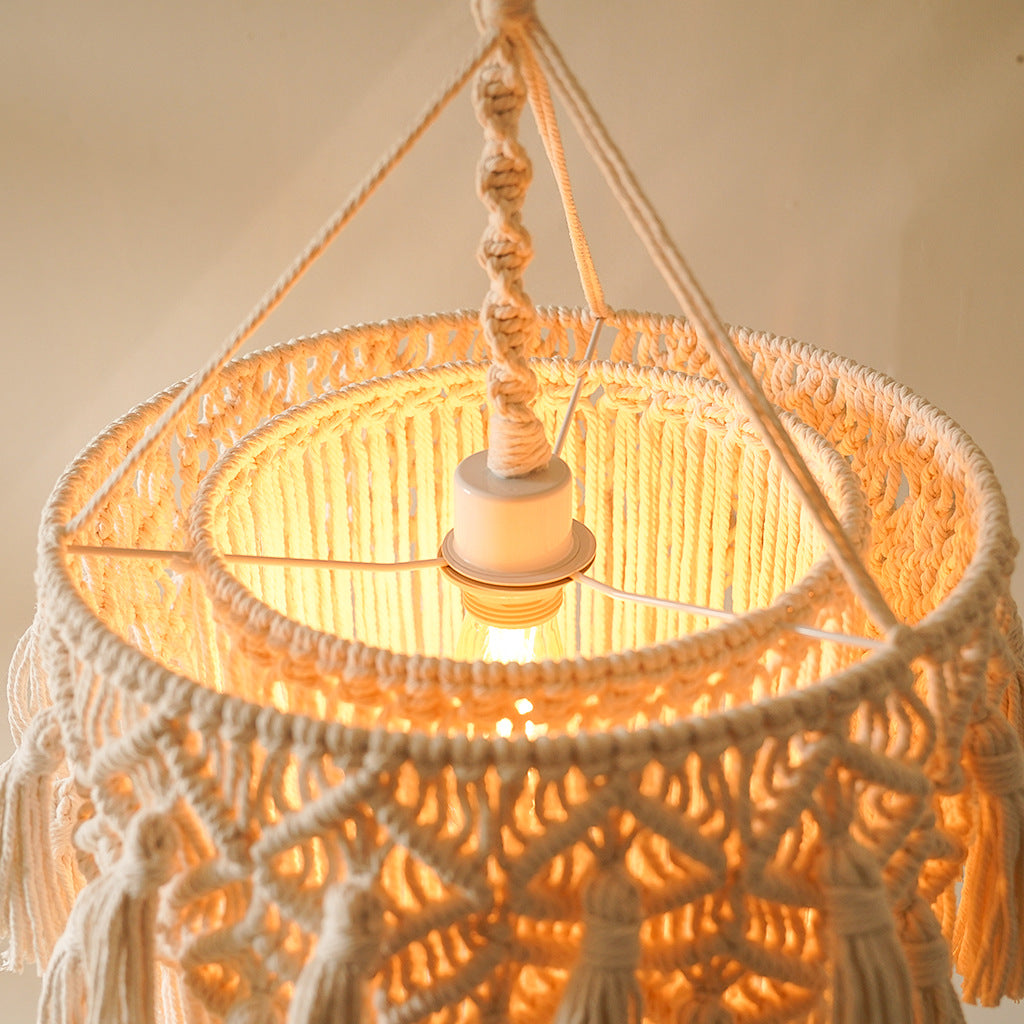 Macrame Hanging Decorative Light Fixture | Thrascher