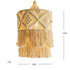 Macrame Hanging Lamp | Thrascher