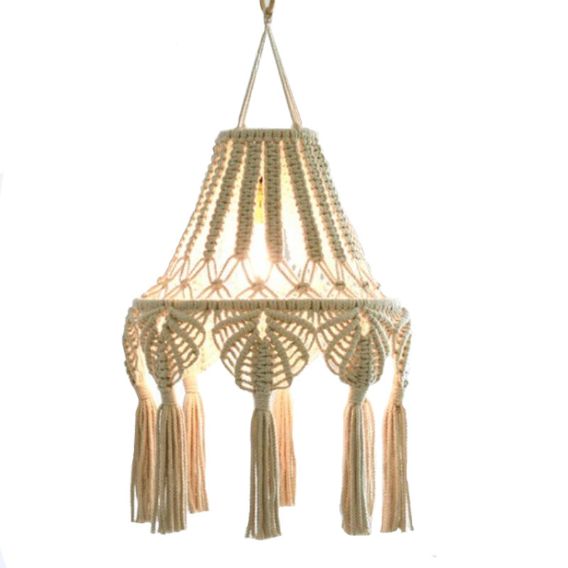 Macrame Hanging Lamp | Thrascher