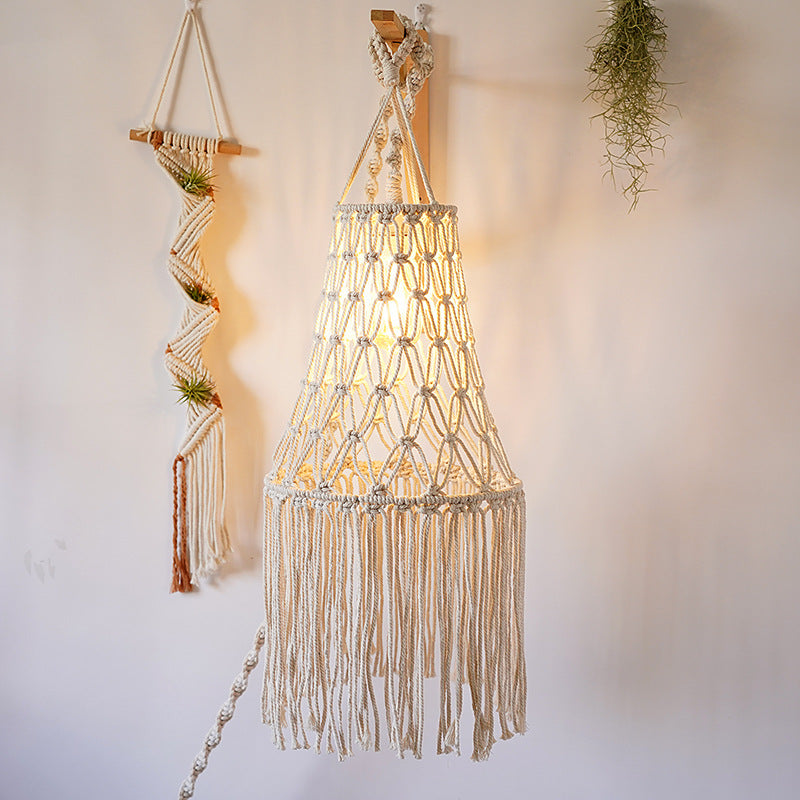 Macrame Hanging Lantern 12 × 30 Inch | Thrascher