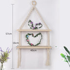 Macrame Hanging Shelf Shelving | Thrascher