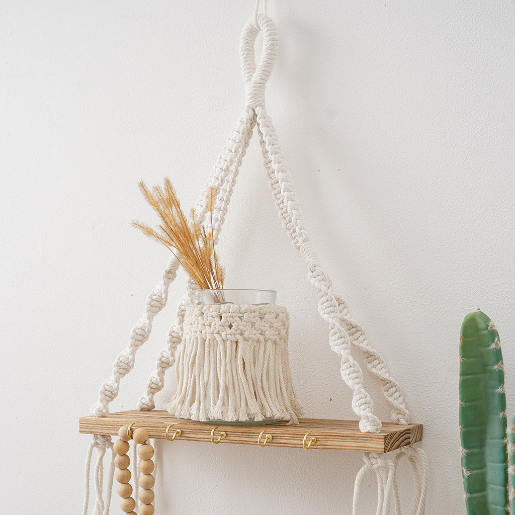 Macrame Hanging Shelf | Thrascher