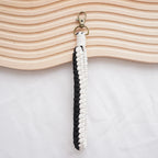 Macrame Keychain Holder Apricot Blue | Thrascher