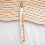 Macrame Keychain Holder Apricot Blue | Thrascher
