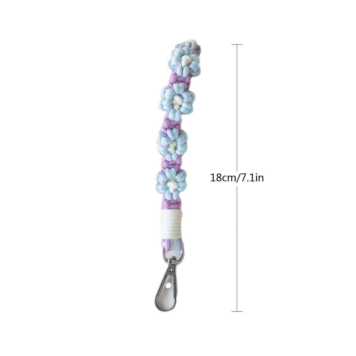 Macrame Keychain Holder with Floral Design | Thrascher