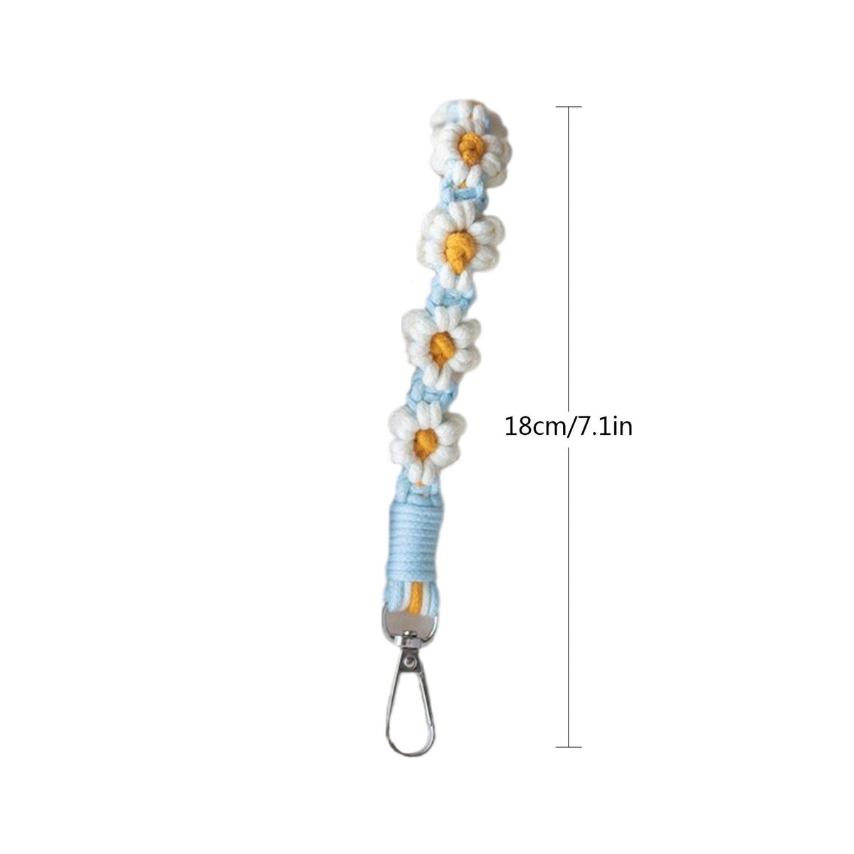 Macrame Keychain Holder with Floral Design | Thrascher