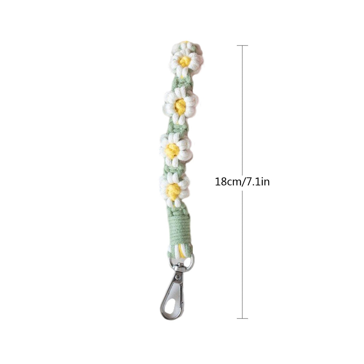 Macrame Keychain Holder with Floral Design | Thrascher