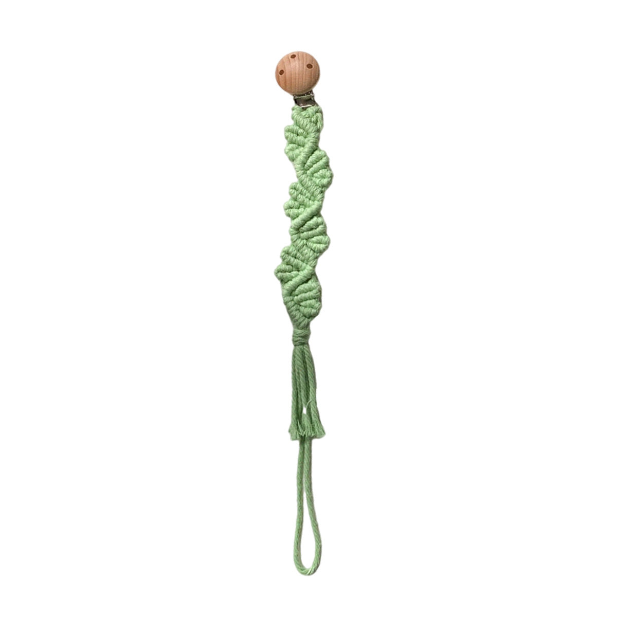 Macrame Keychain Holder with Wooden Accents | Thrascher