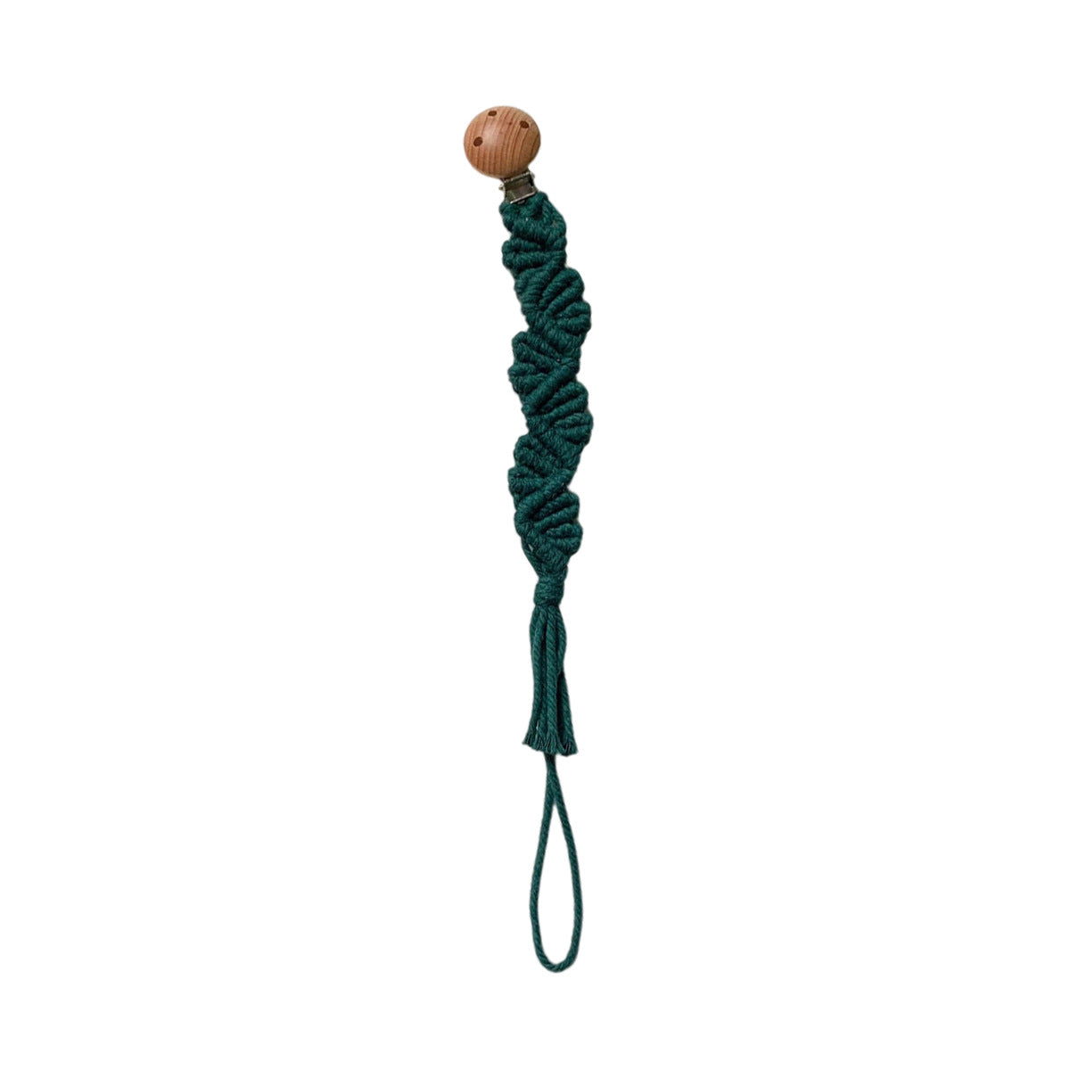 Macrame Keychain Holder with Wooden Accents | Thrascher