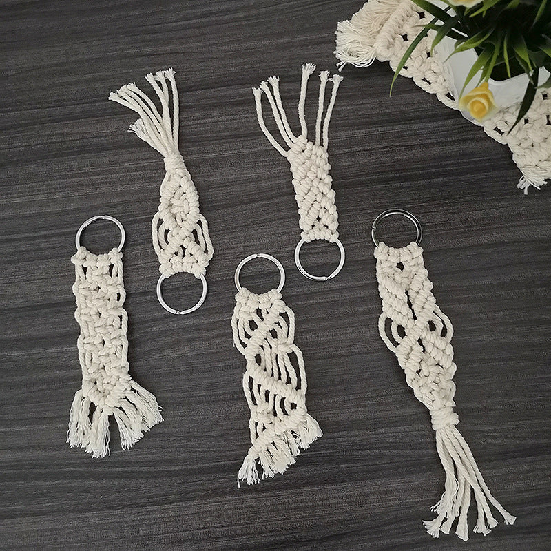 Macrame Keychain Set with Decorative Fringes | Thrascher