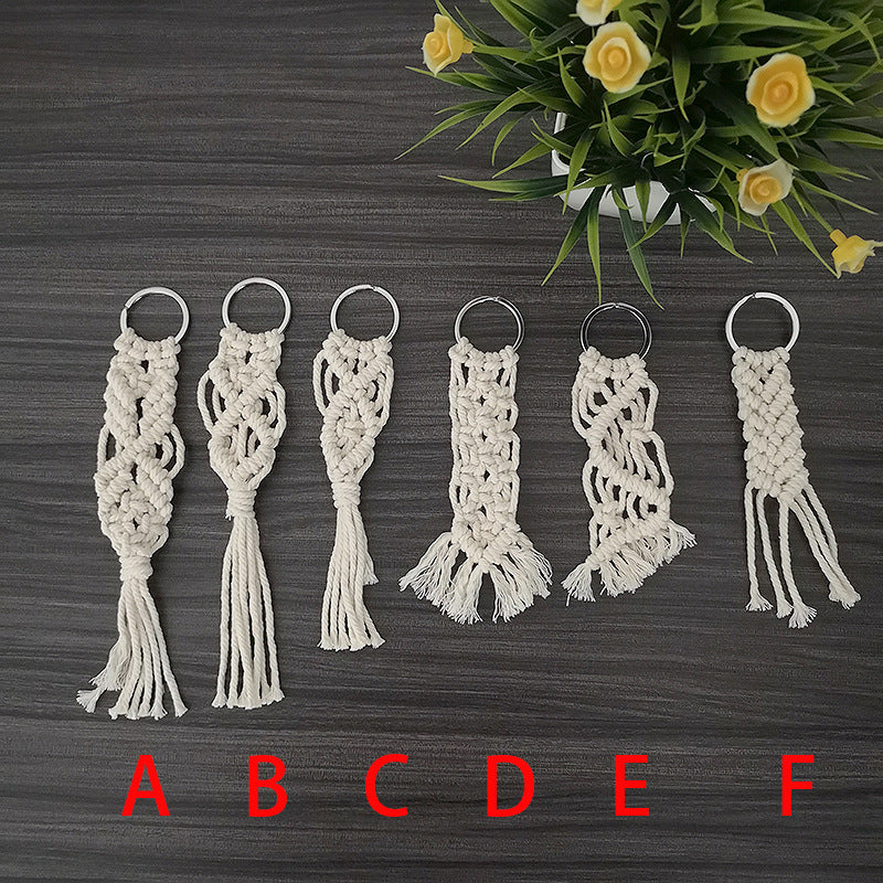 Macrame Keychain Set with Decorative Fringes | Thrascher