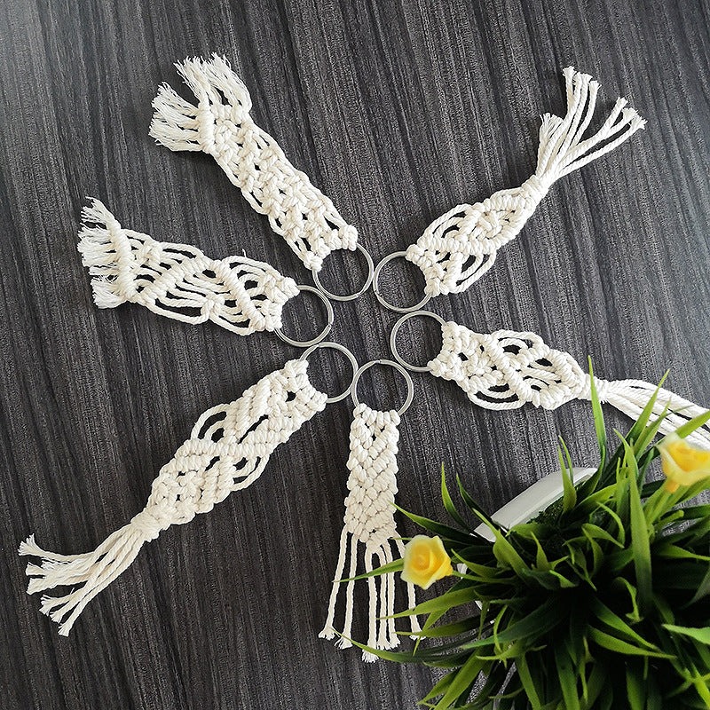 Macrame Keychain Set with Decorative Fringes | Thrascher