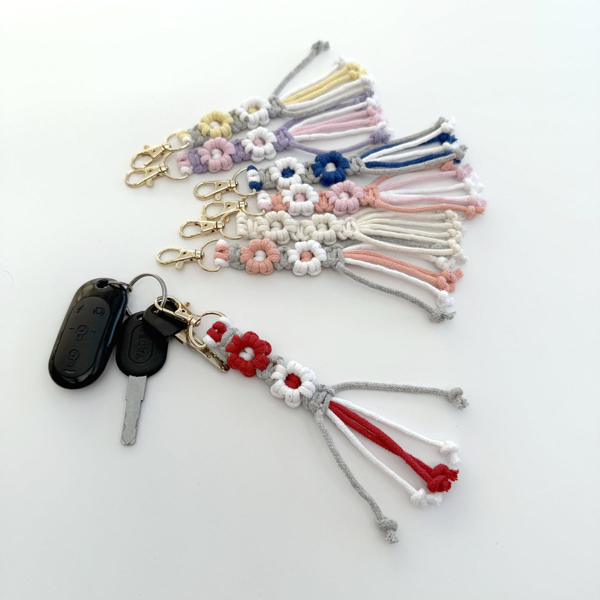 Macrame Keychain with Tassel | Thrascher