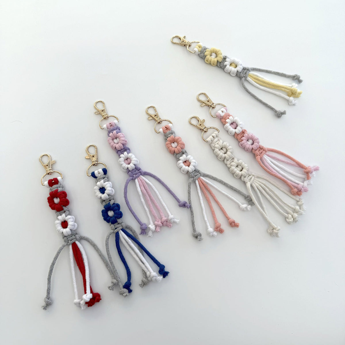 Macrame Keychain with Tassel | Thrascher
