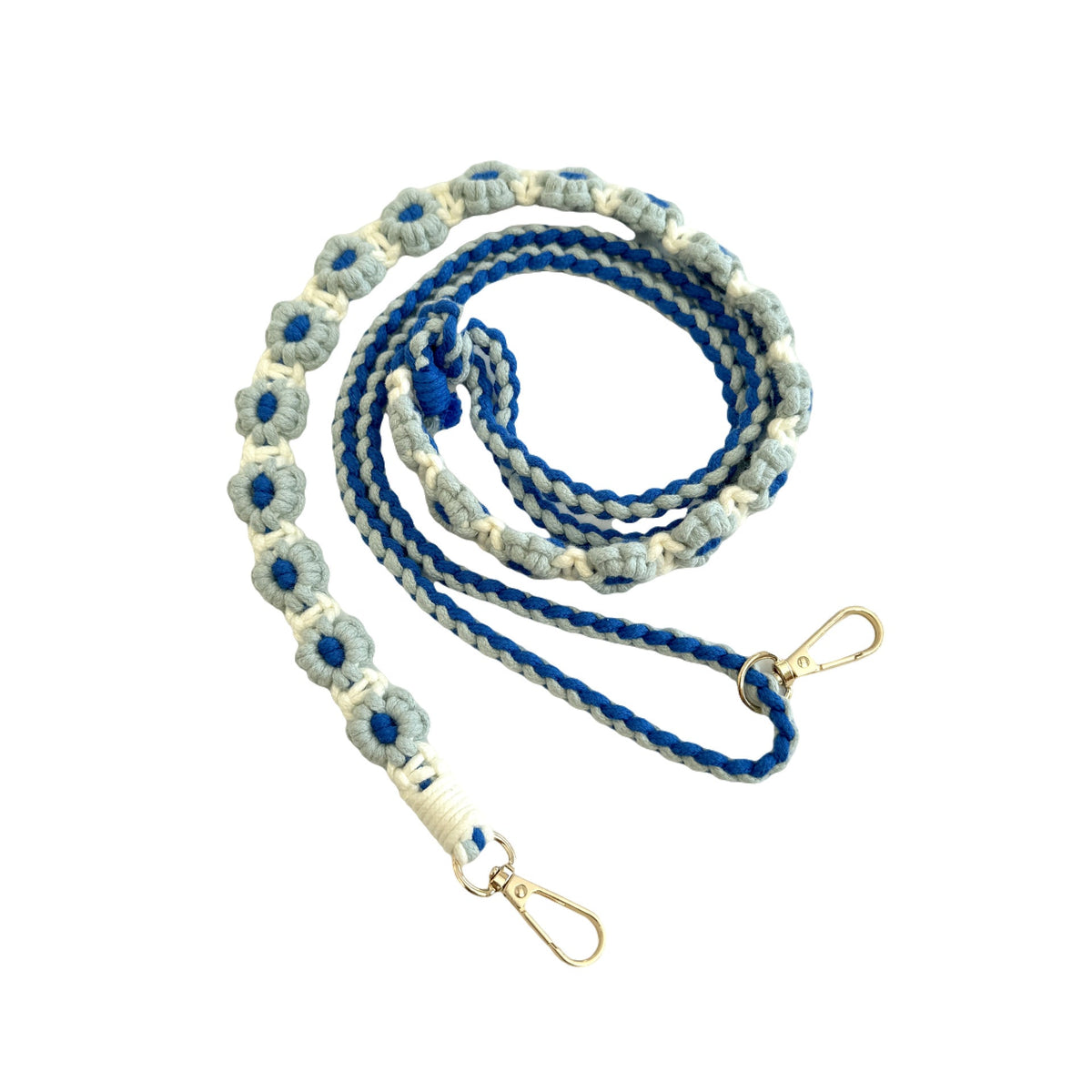 Macrame Pet Leash with Floral Detailing | Thrascher