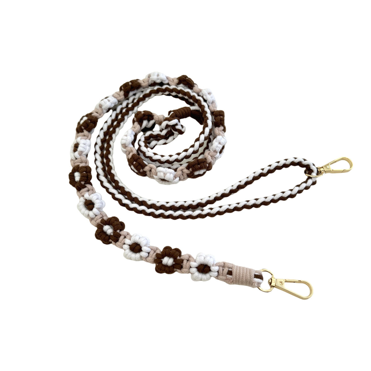 Macrame Pet Leash with Floral Detailing | Thrascher