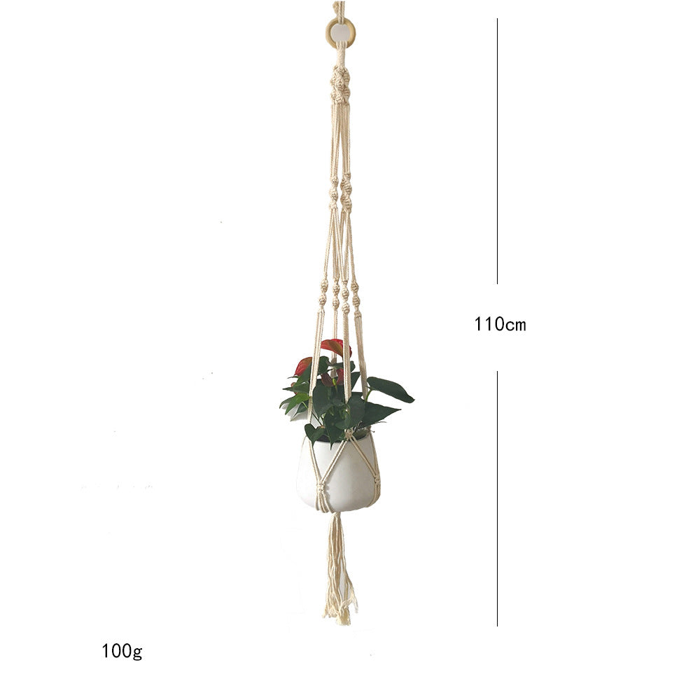 Macrame Plant Hanger Blue | Thrascher