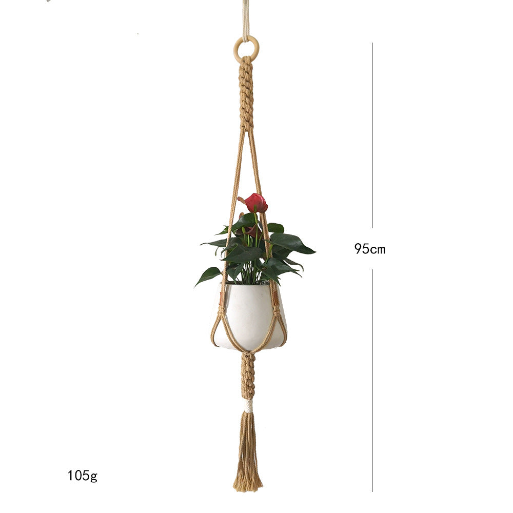 Macrame Plant Hanger Blue | Thrascher